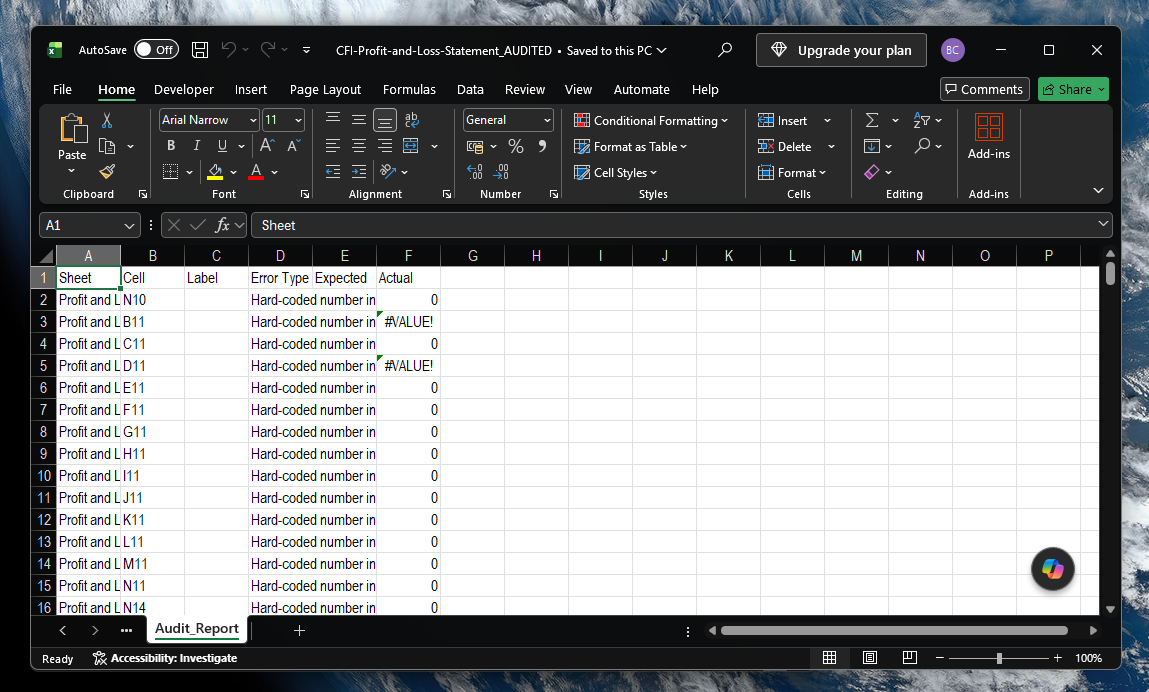PNL Audit Tool Wizard Screenshot 9